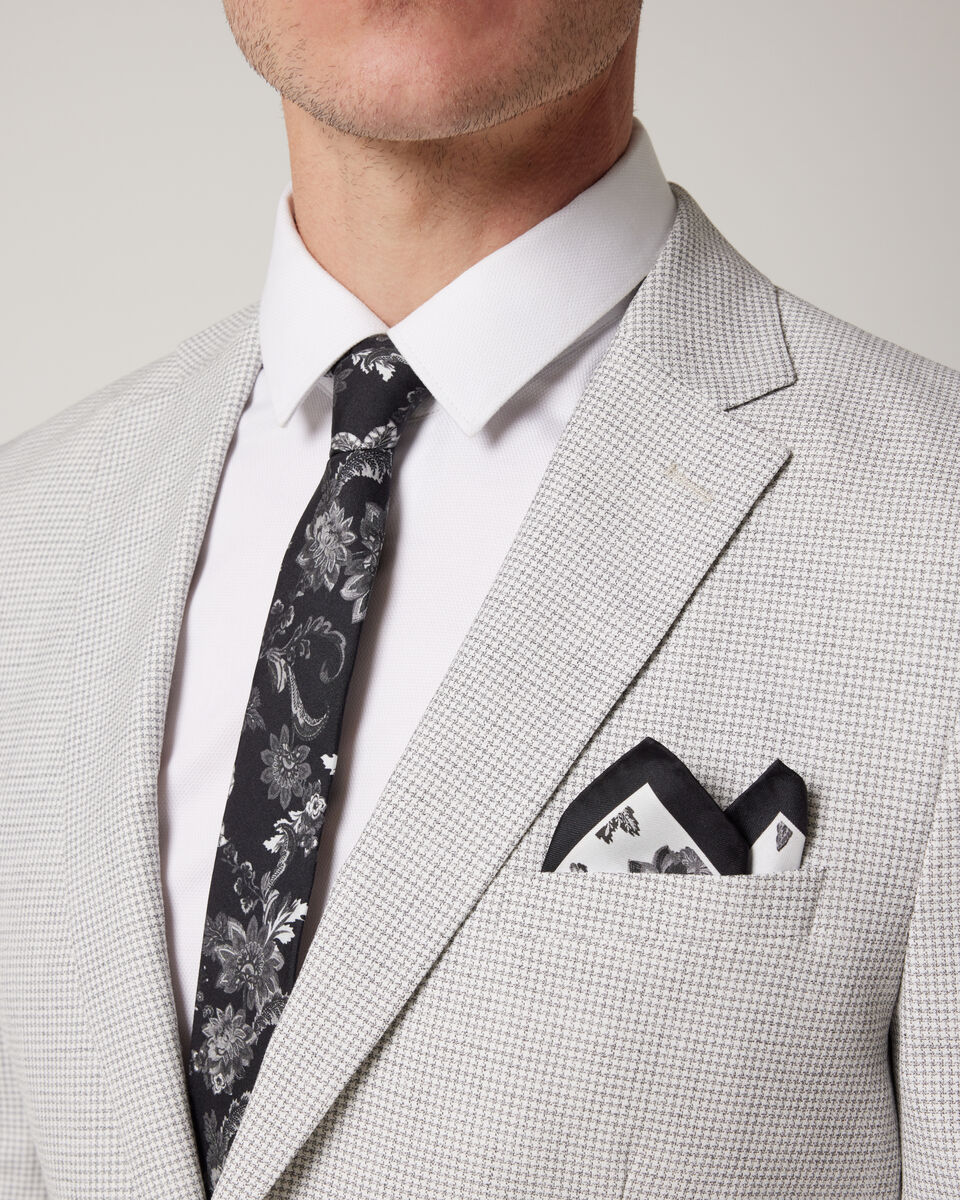 Printed Silk Floral Pocket Square